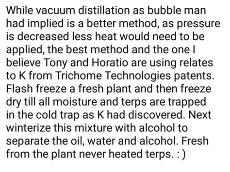 Low temperature terpenes extraction method - Extraction - Future4200