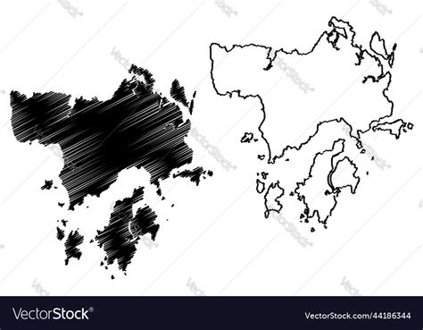 Langkawi Islands Malaysia Indian Ocean Map Vector Image