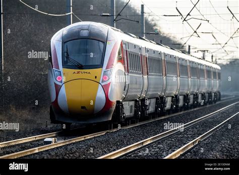 The New Lner Azuma Electric Train Operating On The East Coast Mainline