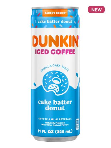 Dunkin Iced Coffee Cake Batter Donut 325ml Centralsweetsupply