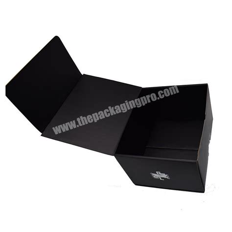 Customized Recycled Matte Black Printing Corrugated Paper Cardboard