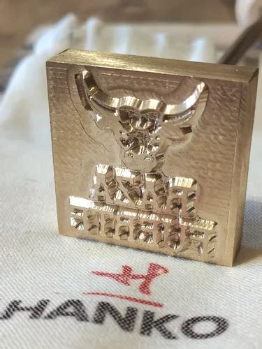 Sello Metalico Para Calor Hot Stamping En Bronce X Mm