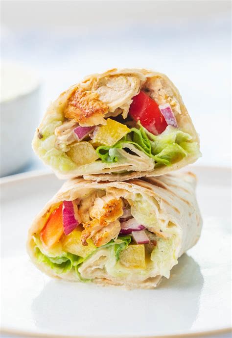 Greek Chicken Wrap Everyday Delicious