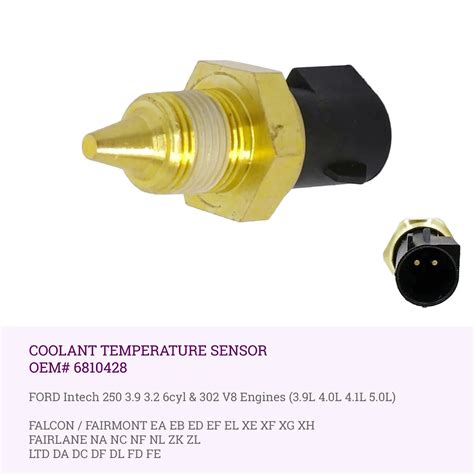 Coolant Temperature Sensor For Ford Falcon Ea Eb Ed Ef El Xe Xf L