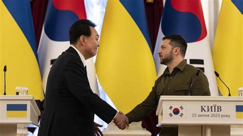 Ukraine Visite Surprise Du Pr Sident Sud Cor En Yoon Suk Yeol Qui