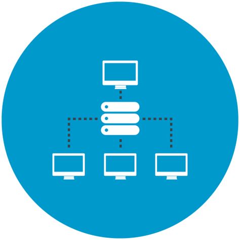 Compartido Hosting Red Local Iconos Redes Y Comunicaciones