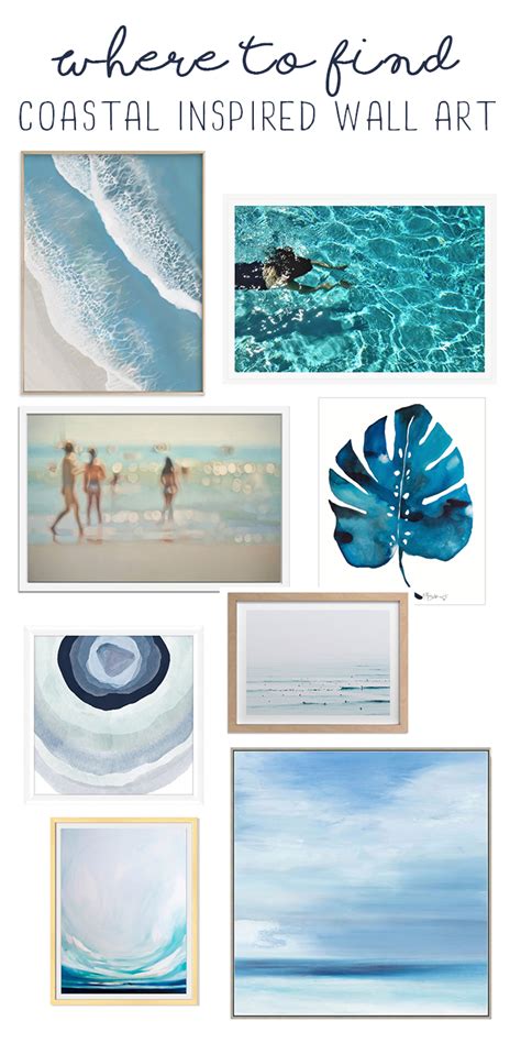 Coastal Wall Decor - Where to find light and bright beachy wall art