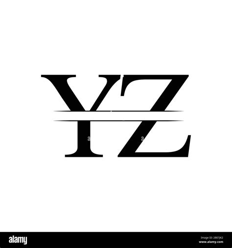 Plantilla Inicial Del Vector De Diseño Del Logotipo Yz Letra Creativa