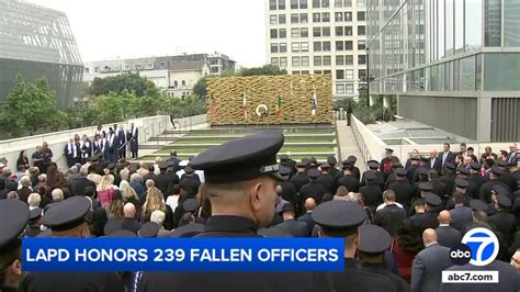 Lapd Honors 239 Fallen Officers At Downtown Ceremony Abc7 Los Angeles