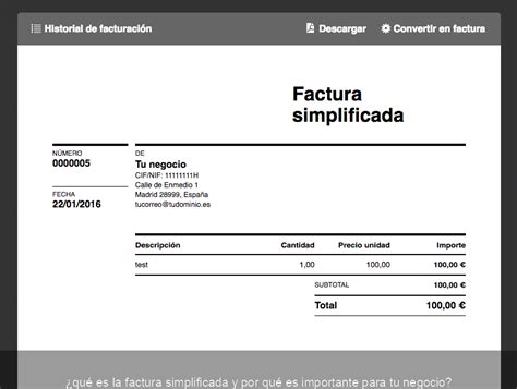 Qu Es La Factura Simplificada Y Por Qu Es Importante Para Tu Negocio