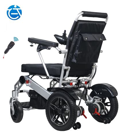 Fold Up Intelligent Automatic Lightweight Folding Electric Wheelchair For Disabled Elderly