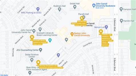 JCU Map of Constructions 2.png | John Carroll University