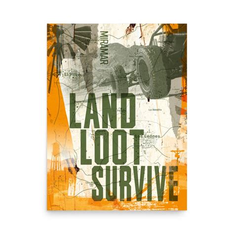 Miramar Land Loot Survive Premium Matte Poster