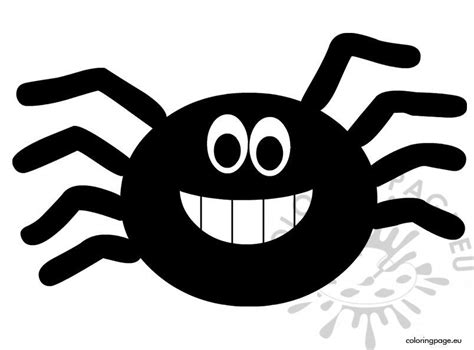 Cute Halloween Spider – Coloring Page