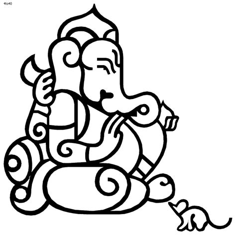 Free Ganesha Outline Download Free Ganesha Outline Png Images Free