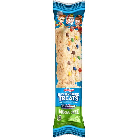 Rice Krispies Treats Mega Bars Rainbow Chewy Marshmallow Snack Bars