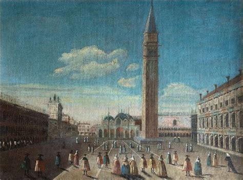 Venetian School 18th Century Veduta Di Piazza San Marco Mutualart