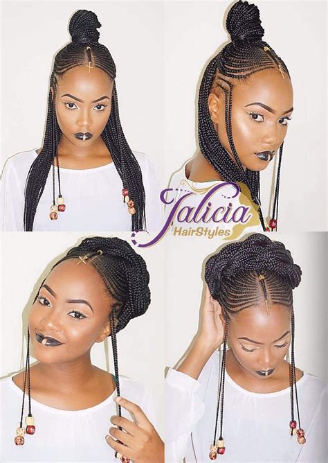 7 Fine Beautiful Braided Straight Up Hairstyle