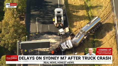 Delays On Sydney M7 After Truck Crash Sky News Australia