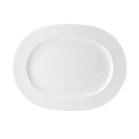 Bernardaud Ecume White Oval Platter Medium Artedona