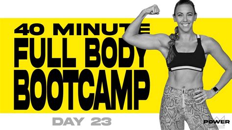 40 Minute Full Body Bootcamp Workout POWER Program Day 23 YouTube