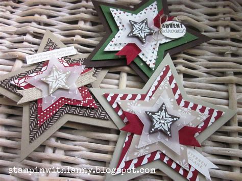 Stampin Up Weihnachten Christams Sternenkarte Star Festlich Geschm Ckt