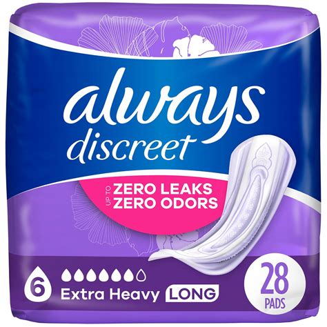 Customer Reviews: Always Discreet Incontinence Pads 6 Drop Extra Heavy