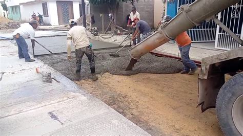 Construcción De Calle Ejecución De Pavimento 15 Cm Con Concreto