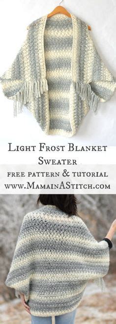 Light Frost Easy Blanket Sweater Crochet Pattern Crochet Shrug Pattern Blanket Sweater