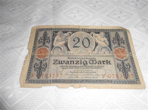 20 Mark Reichsbanknote 1915 Kaufen Auf Ricardo