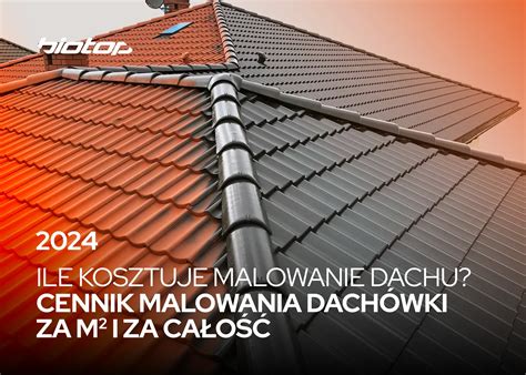 Ile kosztuje malowanie dachu w 2024 Cennik malowania dachówki za m2 i