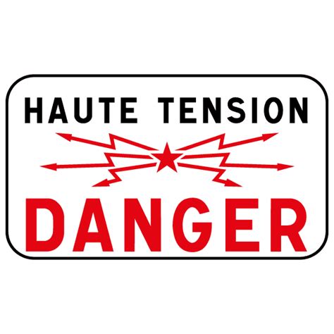 Panneau Haute Tension Danger M Z Signalisation Routi Re