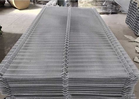 Hot Dip Galvanized After Welded Security Steel Fence Airport Gauge With Bendings