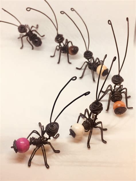 Black Ant Wire Ant Ant On Iron Wire Funny Ant Worker Ant Etsy