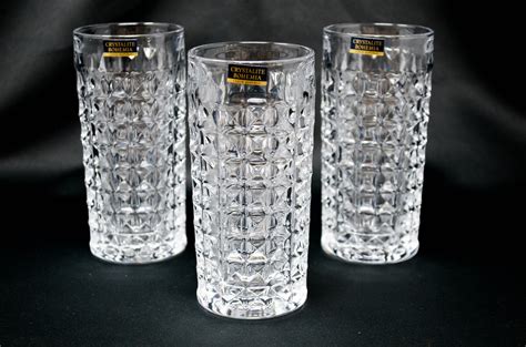 Crystal Glass Water Glasses Set Of 6 Highball Glasses 8oz Etsy Australia