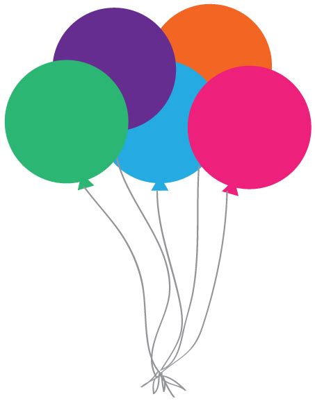 Float Into Fun With Cute Balloon Cliparts