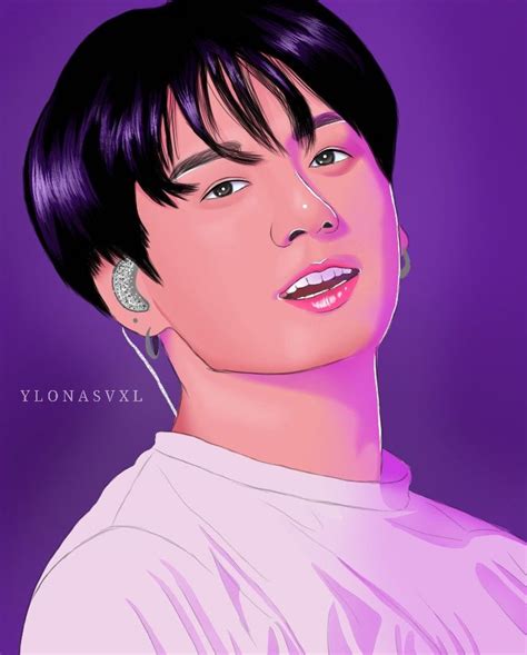 BTS Jungkook Fan Art Captivating Illustration