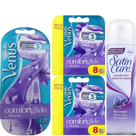 Gillette Combi Venus Breeze Scheersysteem Incl 17 Mesjes Satin Care