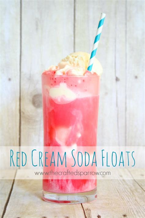 Red Cream Soda Floats