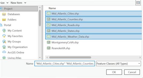 Chapter 5 Adding Shapefiles To A Projects Geodatabase Remote