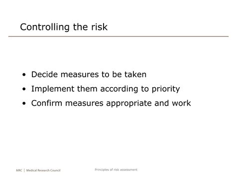 Risk Assessment According To Nebosh Igc Ppt