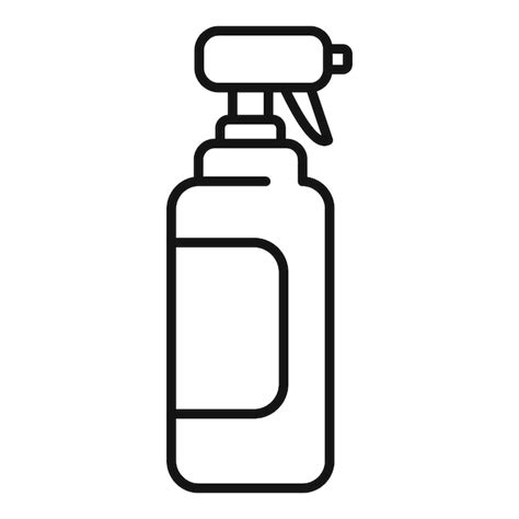 Premium Vector Spray Bottle Line Art Icon