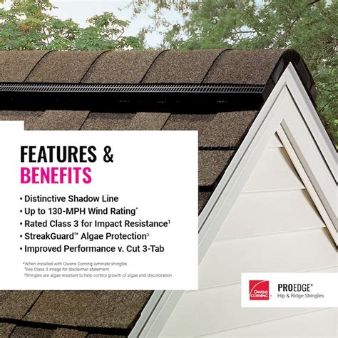 Owens Corning Proedge Colonial Slate Hip And Ridge Roof Shingles 33