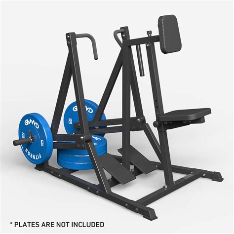 GMWD Seated Row Machine Plate Loaded Home Gym Back Row Independent Arms & Multi Grips