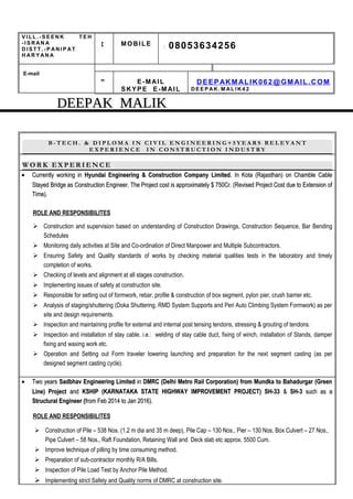 Deepak Malik Resume PDF