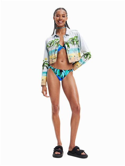 Desigual Bikini Unterteil Bukiti 23SWMK37 Blau Modivo De