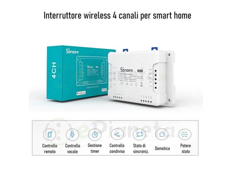 Interruttore Modulo Switch Wireless Per Controllo Remoto Luci Domotica