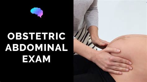 Pregnant Abdomen Examination Aka Obstetric Abdominal Examination