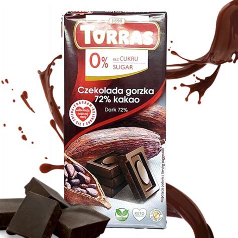 Czekolada Gorzka 72 Kakao Bez Cukru I Glutenu 75g Torras Z Natury Pl