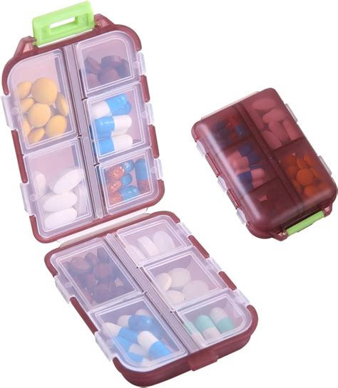 Amazon Zuihug Pack Travel Pill Organizer Compartments Pill